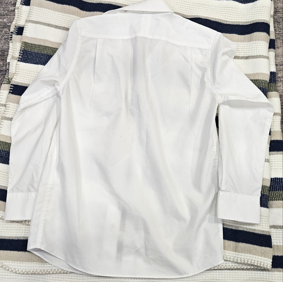 Nordstrom White Button Down Collared Business Shirt Women's 8 - Picture 3 of 8